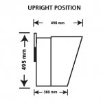 BV260S Upright Dimension