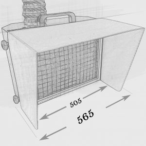 BV300S-D - A3 Ducted Extraction Unit Sketch