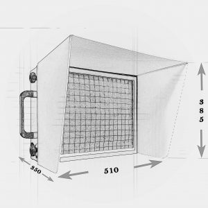 BV300S - A3 Recirculatory Glue Booth Sketch