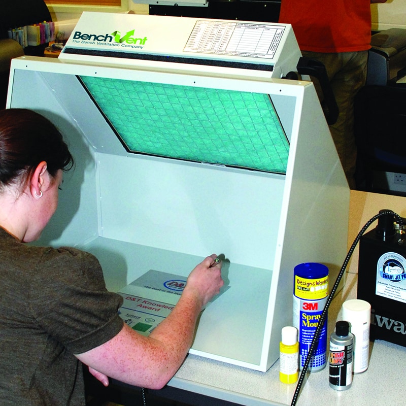 BV200H - A2 Hooded Recirculatory Spray Booth | Benchvent