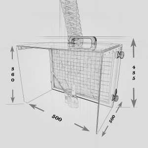 BV500S-D Ducted Extraction Unit sketch