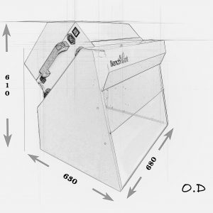 BV660H-C - Recirculating Fume Cabinet Sketch