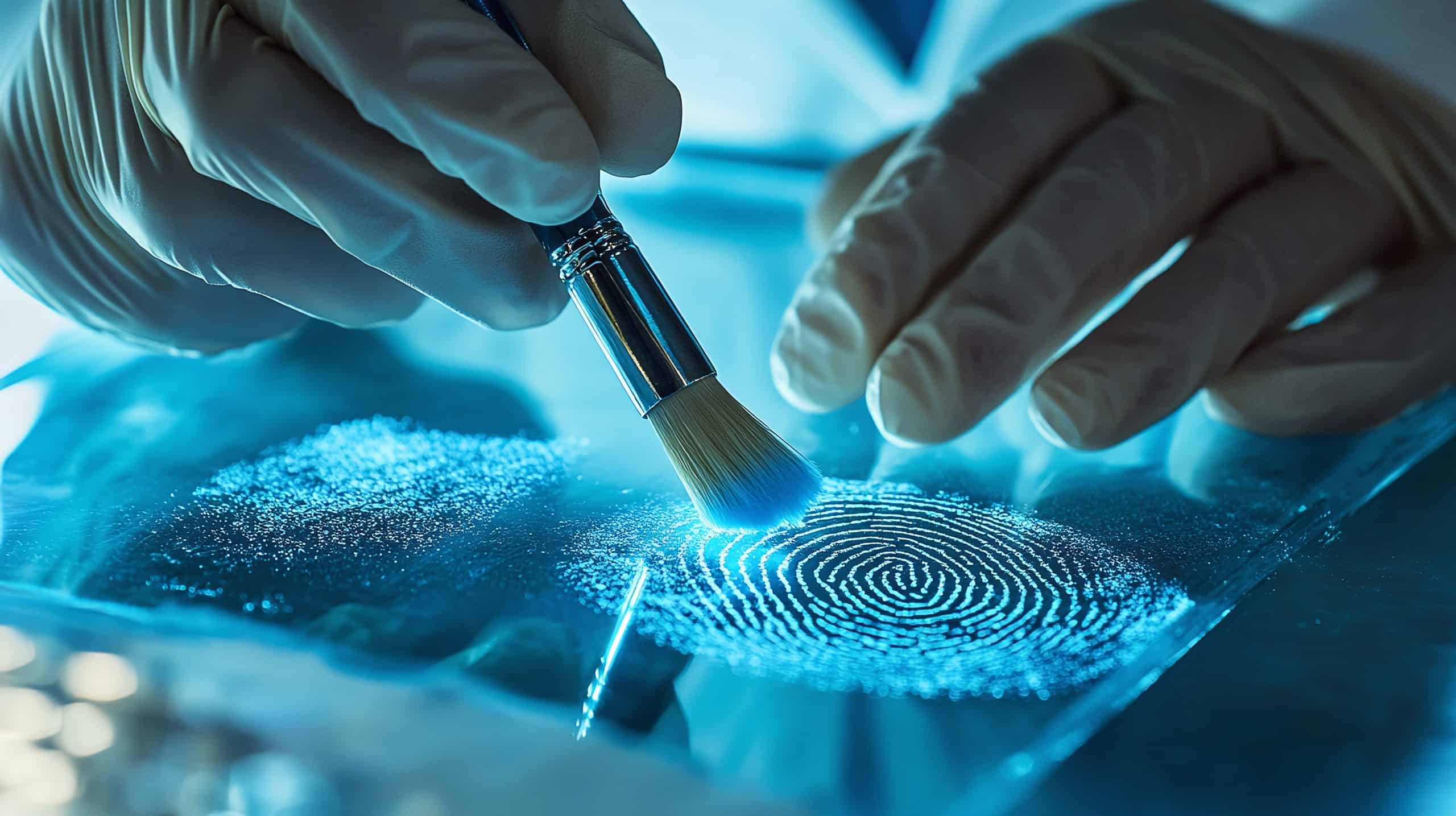 Forensic Tools by BenchVent, a scientist analyzing fingersprints
