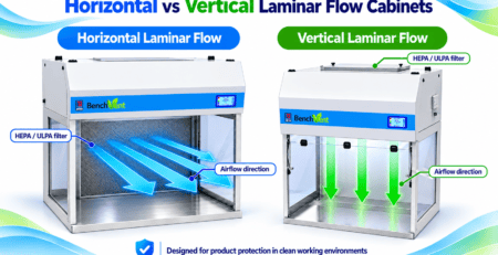 Horizontal vs vertical laminar flow cabinets
